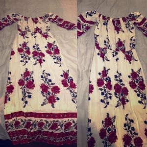 Off the shoulder maxi dress